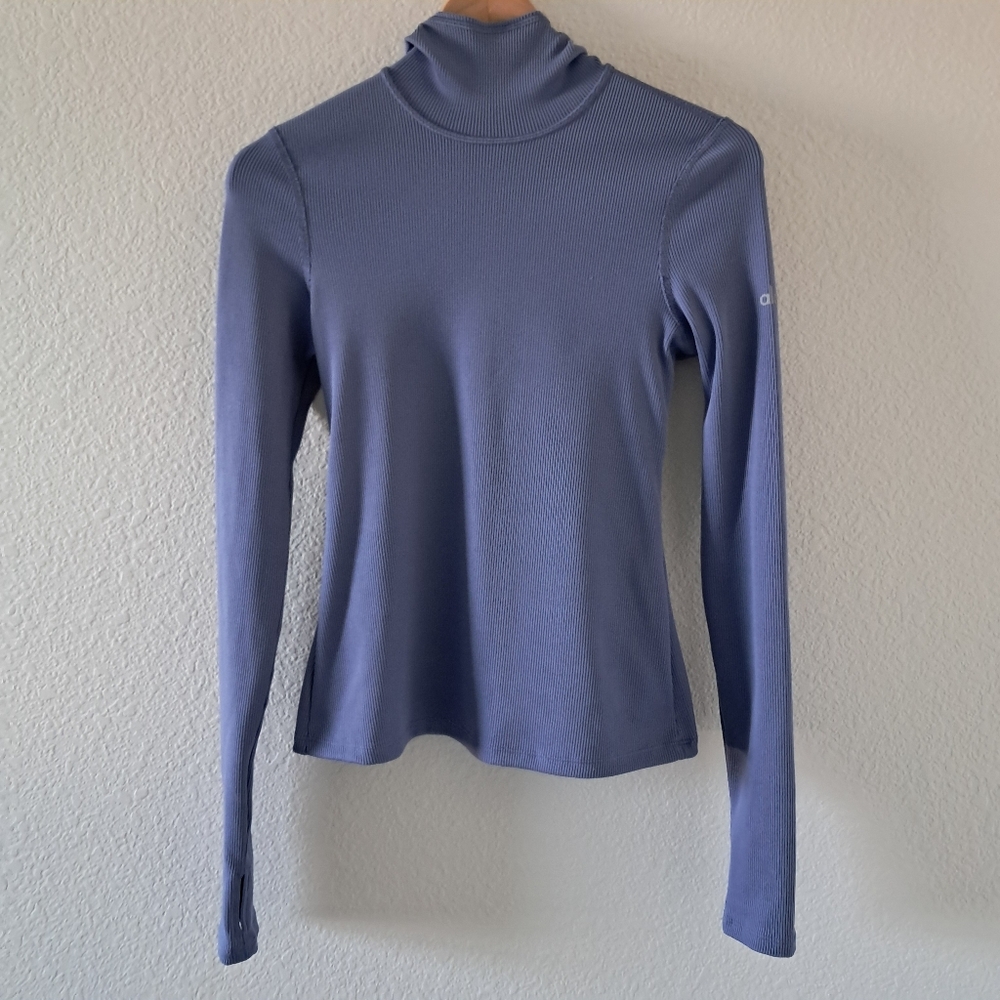 Alo Yoga Frontrunner Ribbed Hoodie Shirt